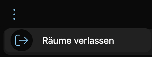 Raum verlassen