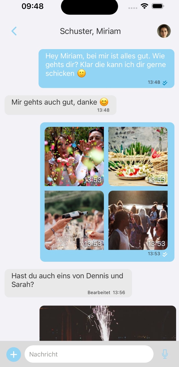 Aura Messenger App Screenshot